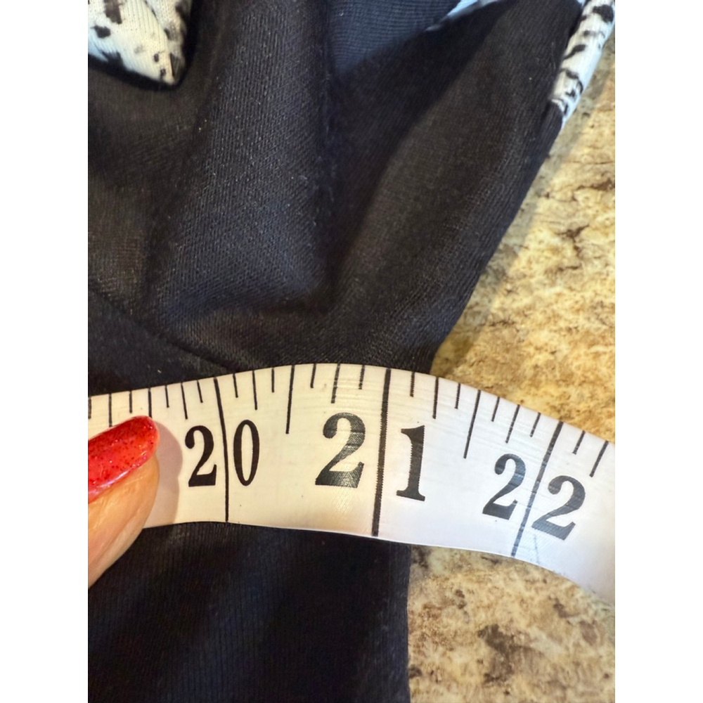 Women's SHEILAY Black & White Striped Long Sleeve Tee M - Picture 6 of 8